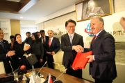 강호인장관, 터키 총리 예방, 교통부와 MOU 체결…국가비전 2023 중점 협력키로